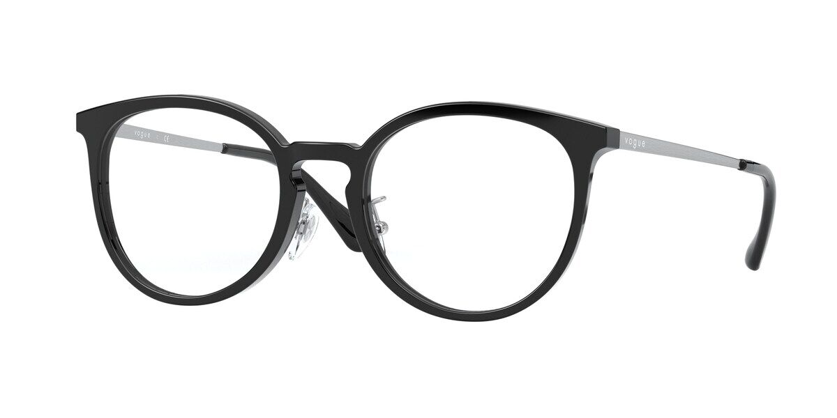 Image of Vogue Óculos de Grau VO5304D Asian Fit W44 Óculos de Grau Pretos Feminino PRT