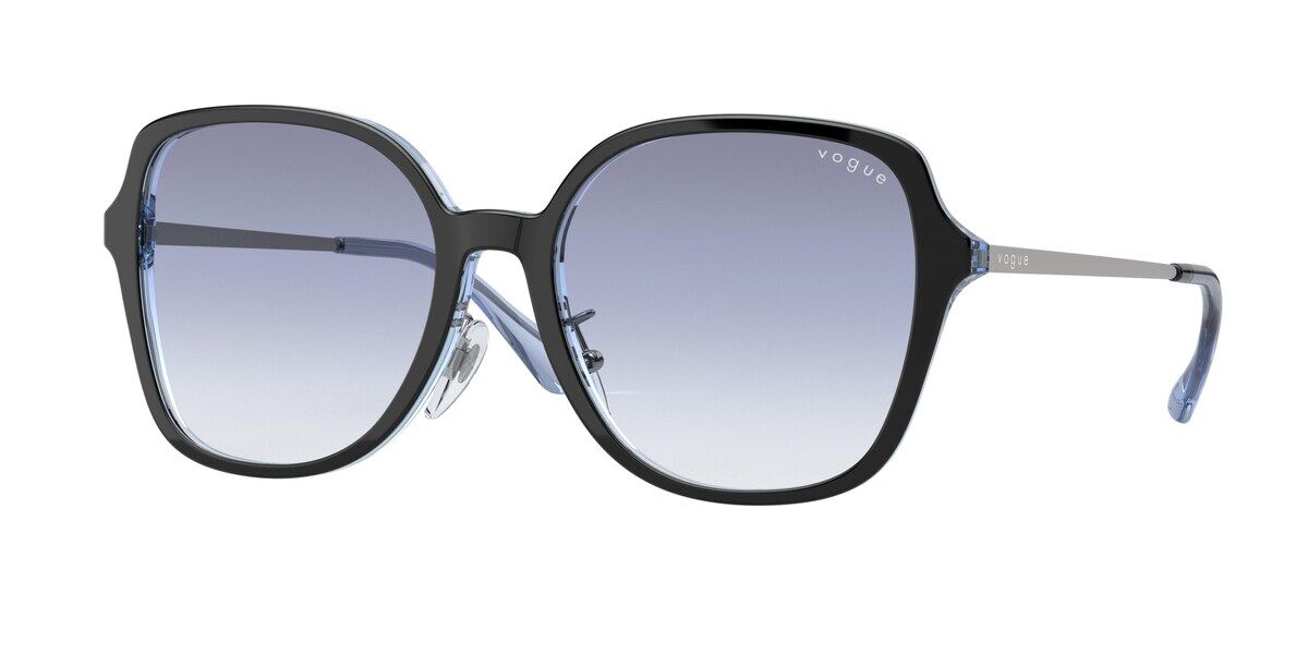 Image of Vogue Óculos de Grau VO5325SD Asian Fit 283319 Óculos de Sol Pretos Feminino PRT