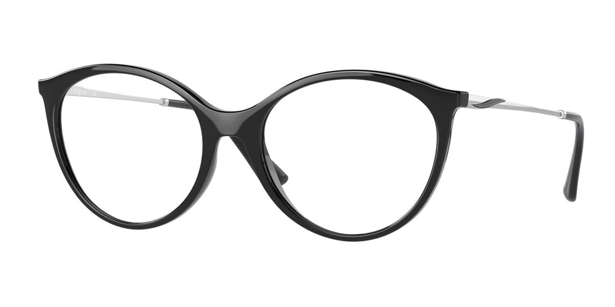 Image of Vogue Óculos de Grau VO5387F Asian Fit W44 Óculos de Grau Pretos Feminino PRT