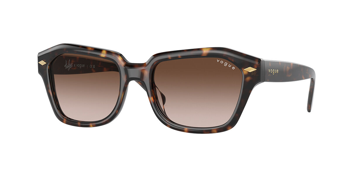 Image of Vogue Óculos de Grau VO5444SF Asian Fit W65613 Óculos de Sol Tortoiseshell Feminino PRT