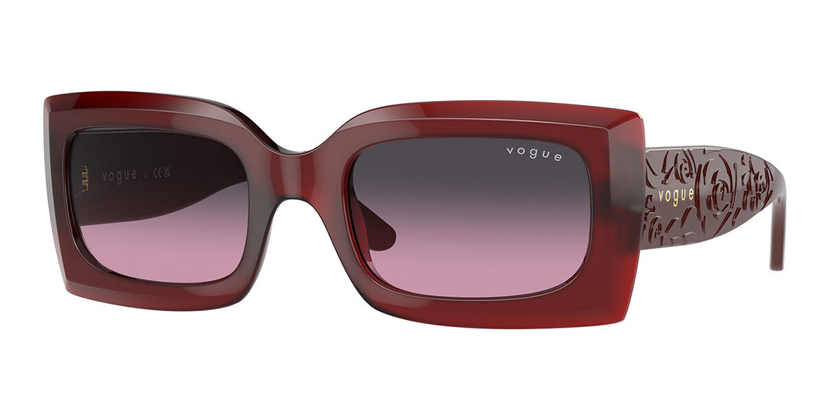 Image of Vogue Óculos de Grau VO5526S 309490 Óculos de Sol Vermelhos Feminino BRLPT