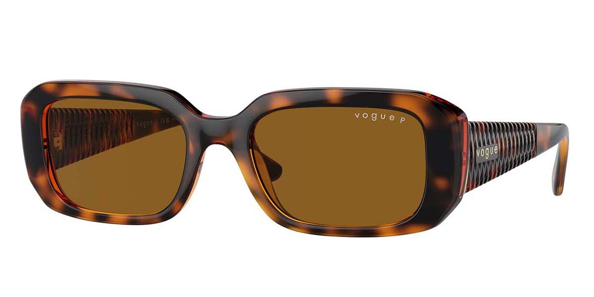 Image of Vogue Óculos de Grau VO5565S Polarized W65683 Óculos de Sol Tortoiseshell Feminino PRT