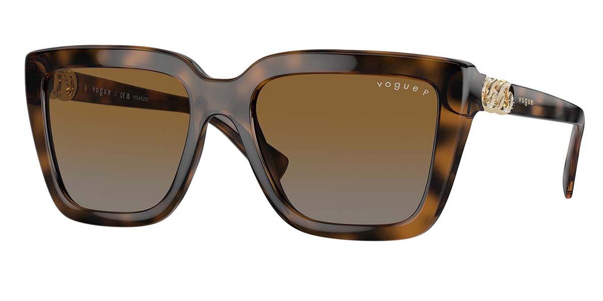 Image of Vogue Óculos de Grau VO5575SB Polarized 2386T5 Óculos de Sol Tortoiseshell Feminino BRLPT