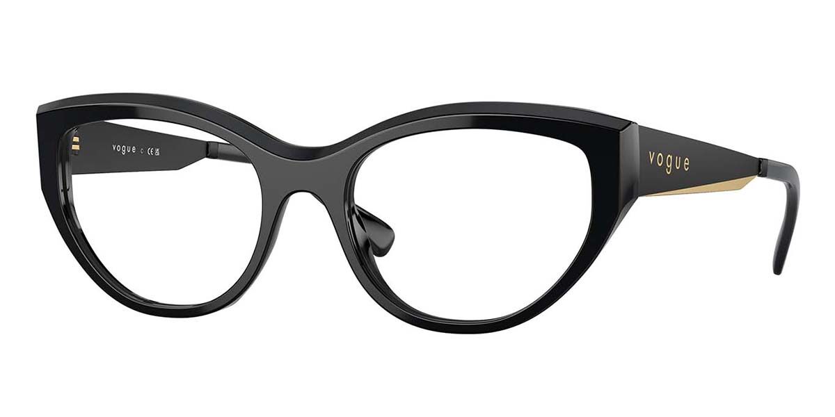 Image of Vogue Eyewear VO5560 W44 53 Svarta Glasögon (Endast Båge) Kvinna SEK