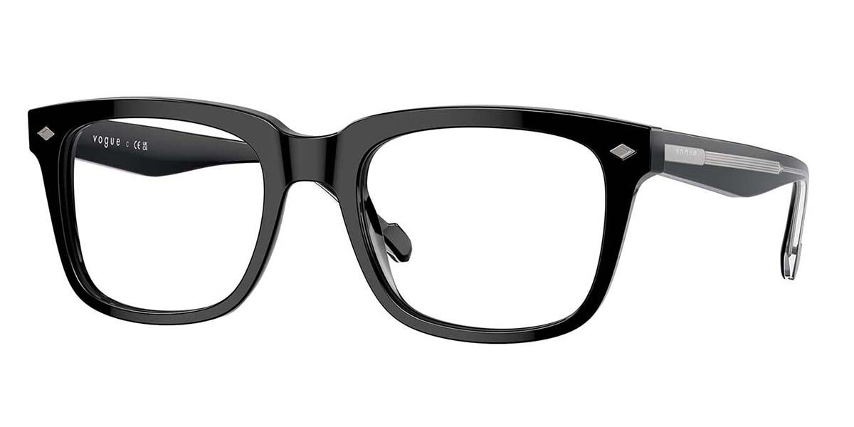 Image of Vogue Eyewear VO5572 W44 52 Svarta Glasögon (Endast Båge) Män SEK