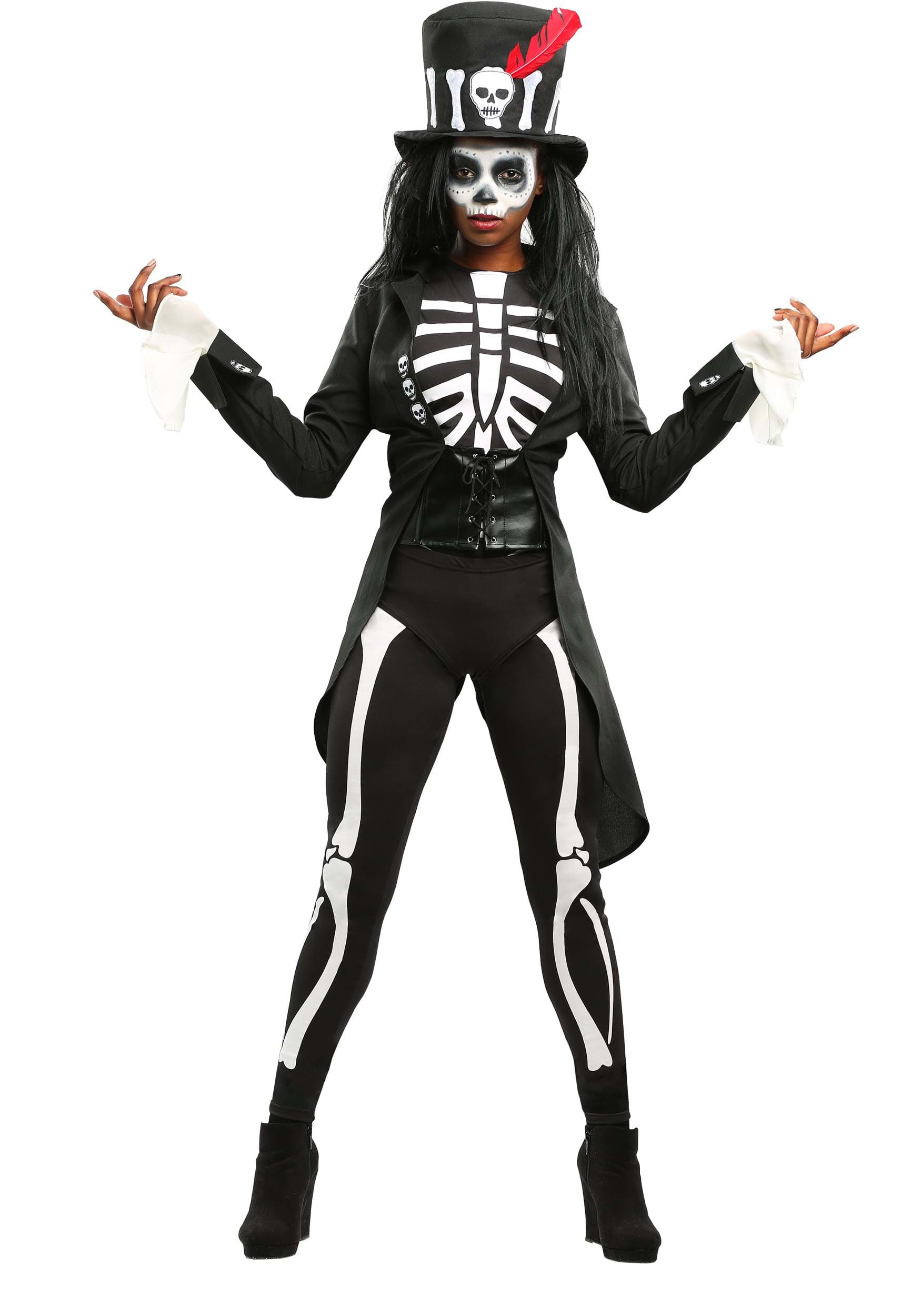 Image of Voodoo Skeleton Costume for Women ID FUN3122AD-L