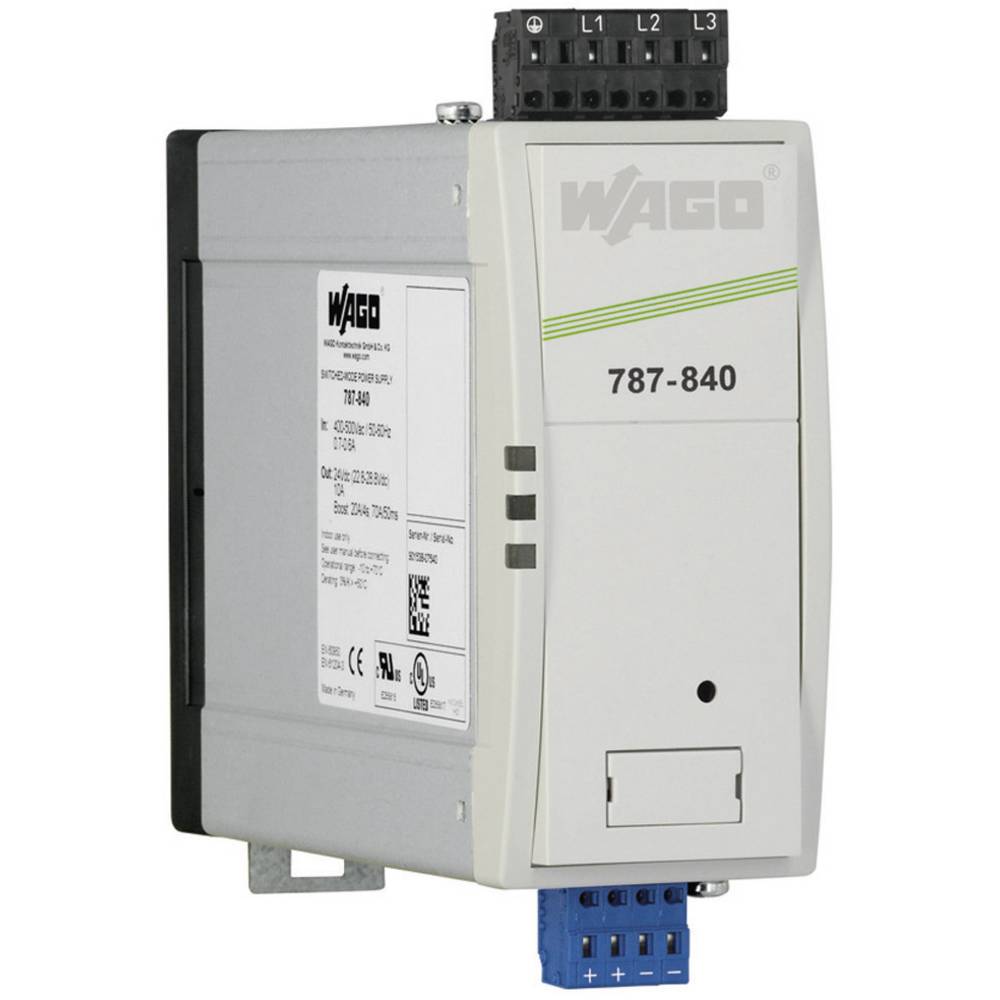 Image of WAGO EPSITRONÂ® PRO POWER 787-840 Rail mounted PSU (DIN) 24 V DC 10 A 240 W No of outputs:1 x Content 1 pc(s)