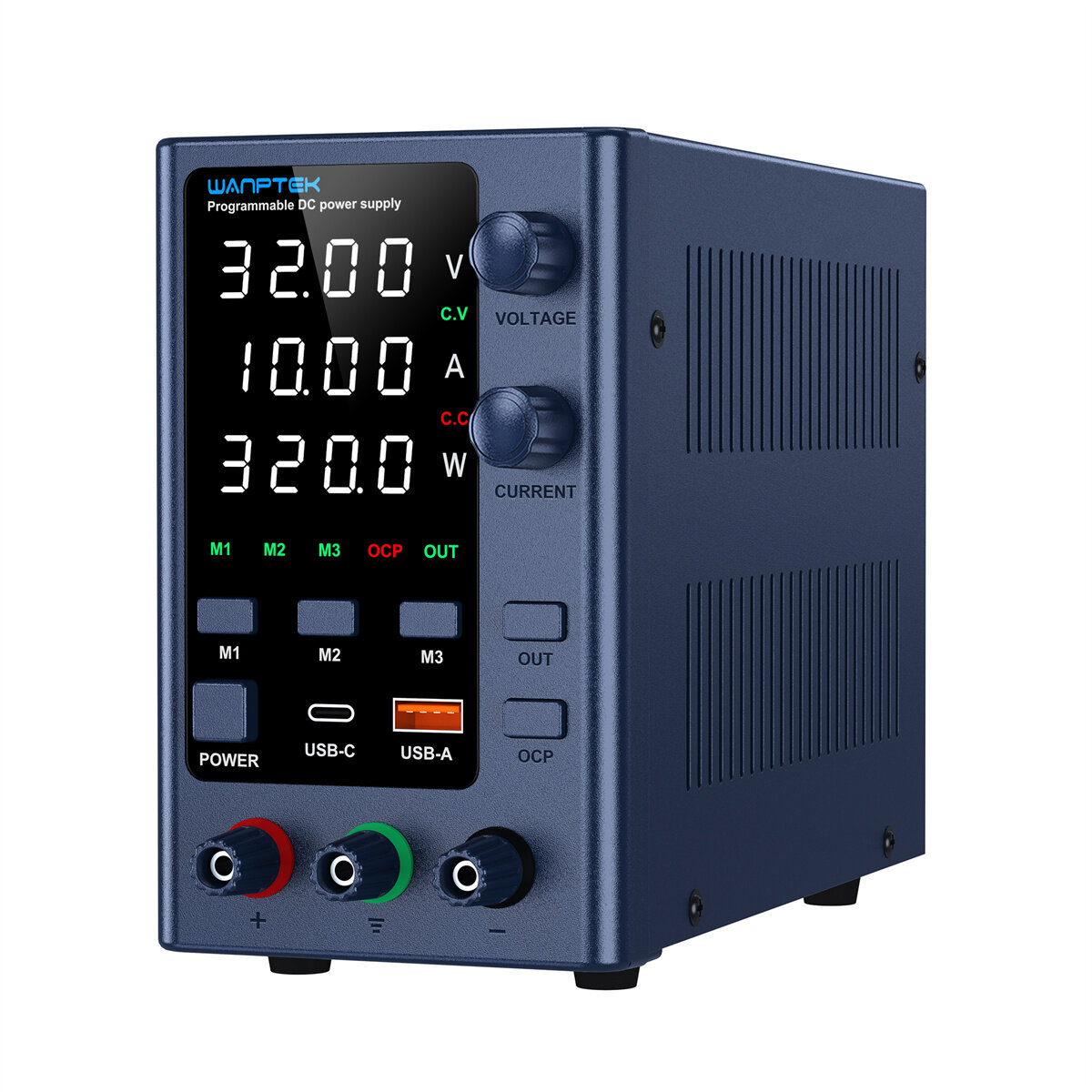 Image of WANPTEK Regulated Power Supply with 0-160V Voltage 0-10A Current Multi-Function Protection Superior Stability Digital Di