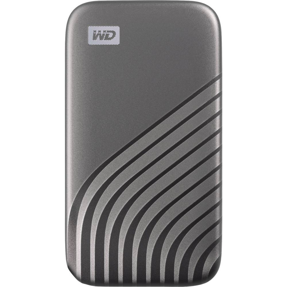 Image of WD My Passport 1 TB 25 external SSD hard drive USB-CÂ® Grey WDBAGF0010BGY-WESN