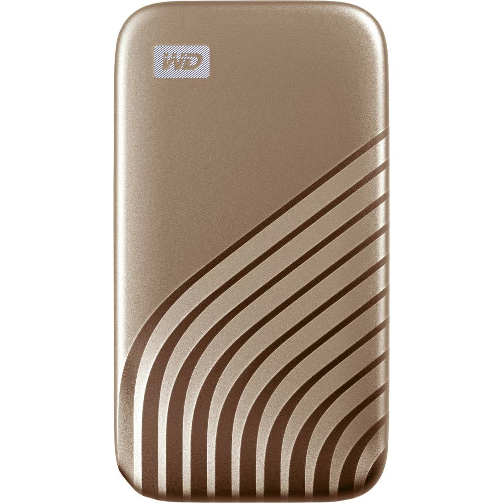 Image of WD My Passport 500 GB 25 external SSD hard drive USB-CÂ® Gold WDBAGF5000AGD-WESN