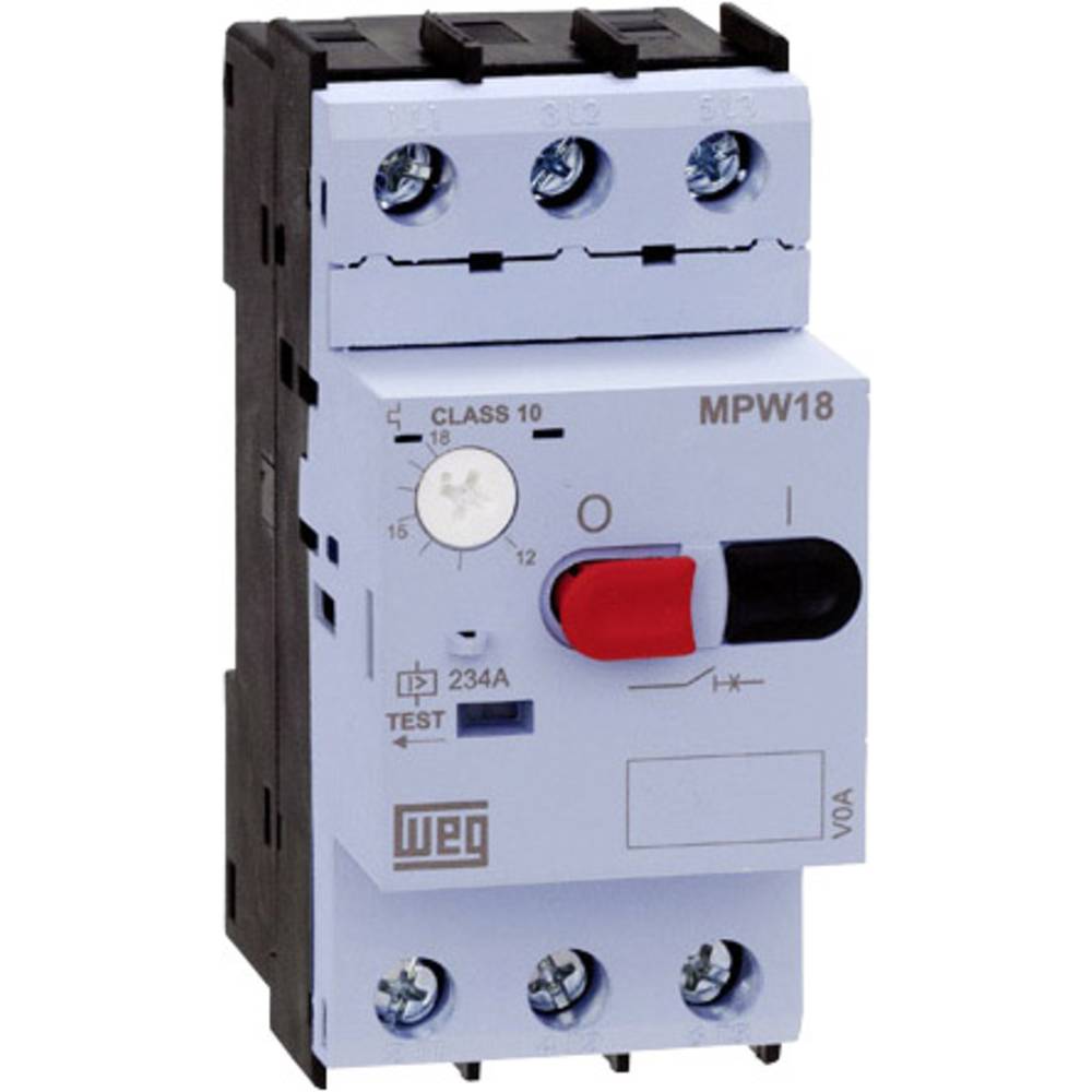 Image of WEG 12429372 MPW18-3-U010 Overload relay adjustable 10 A 1 pc(s)
