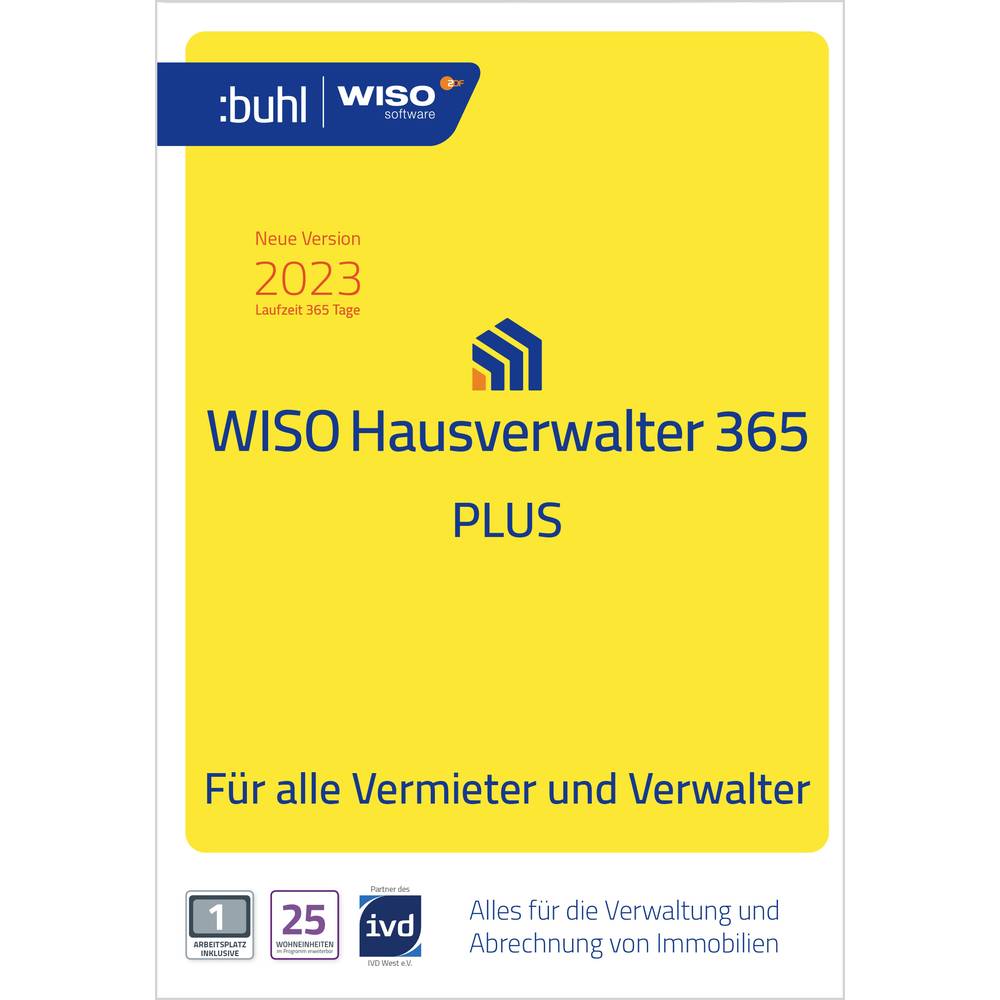 Image of WISO Hausverwalter 365 Plus 1-year 1 licence Windows Finance & Accounting