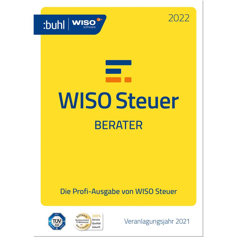 Image of WISO Steuer-Berater 2022 - Handel Full version 1 licence Windows Control