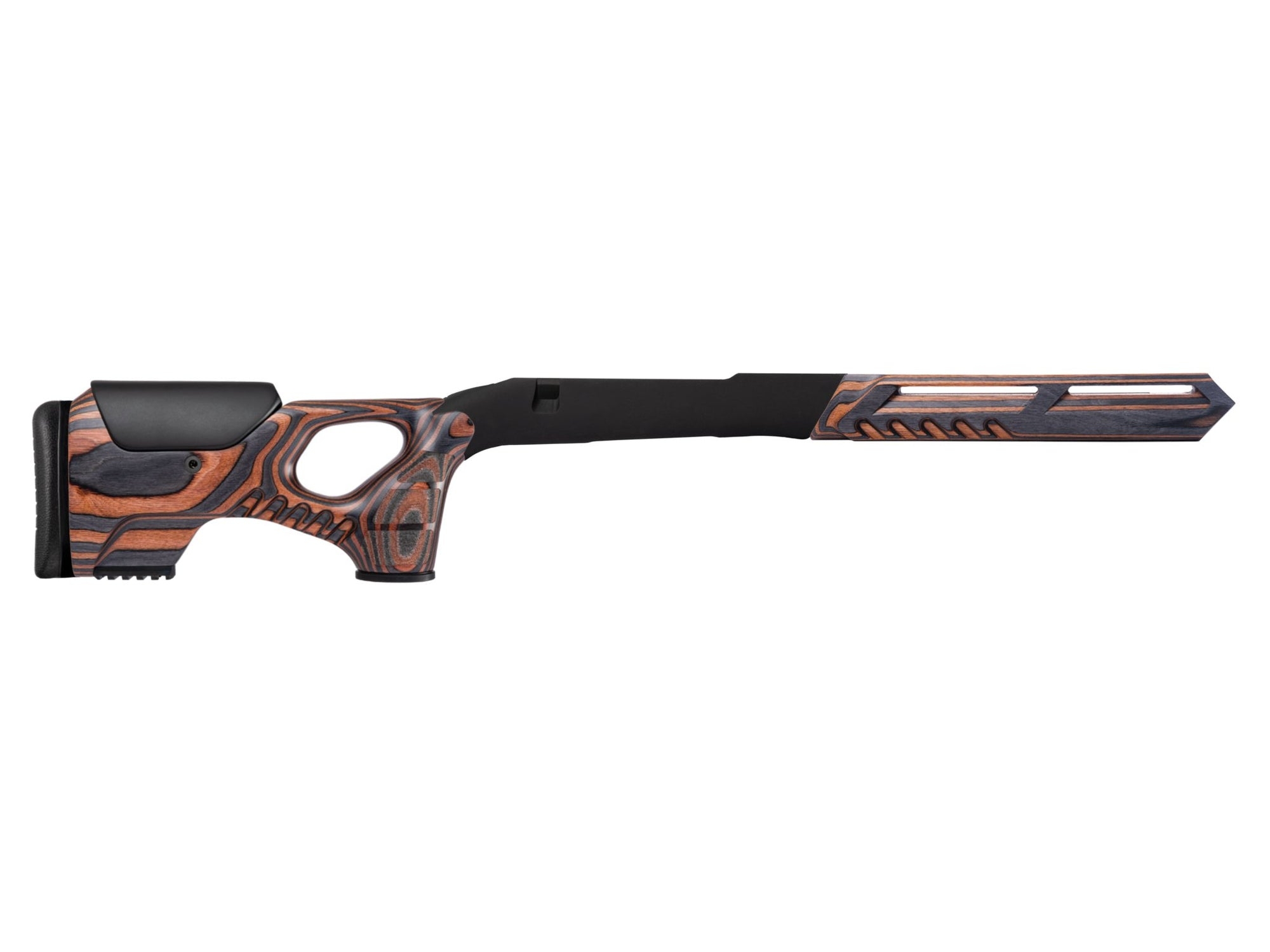 Image of WOOX Cobra Rifle Precision Stock for Savage 110 Tiger Wood ID 810069392387