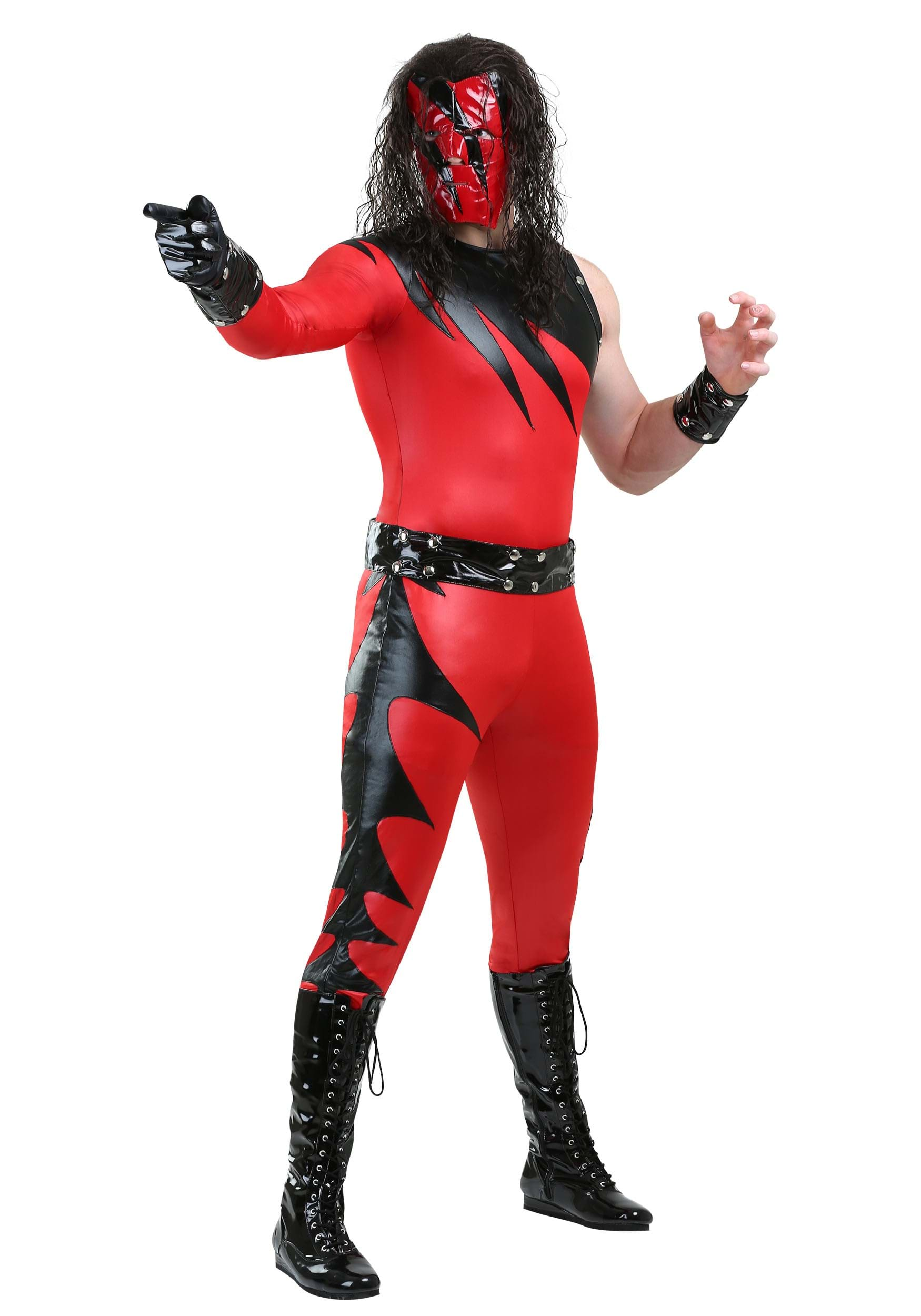 Image of WWE Kane Costume for Men ID FUN6301AD-S