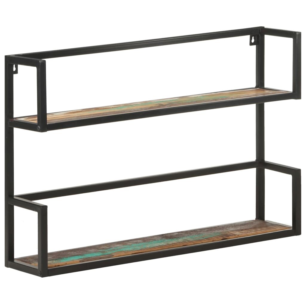 Image of Wall Shelf 354"x79"x236" Solid Reclaimed Wood