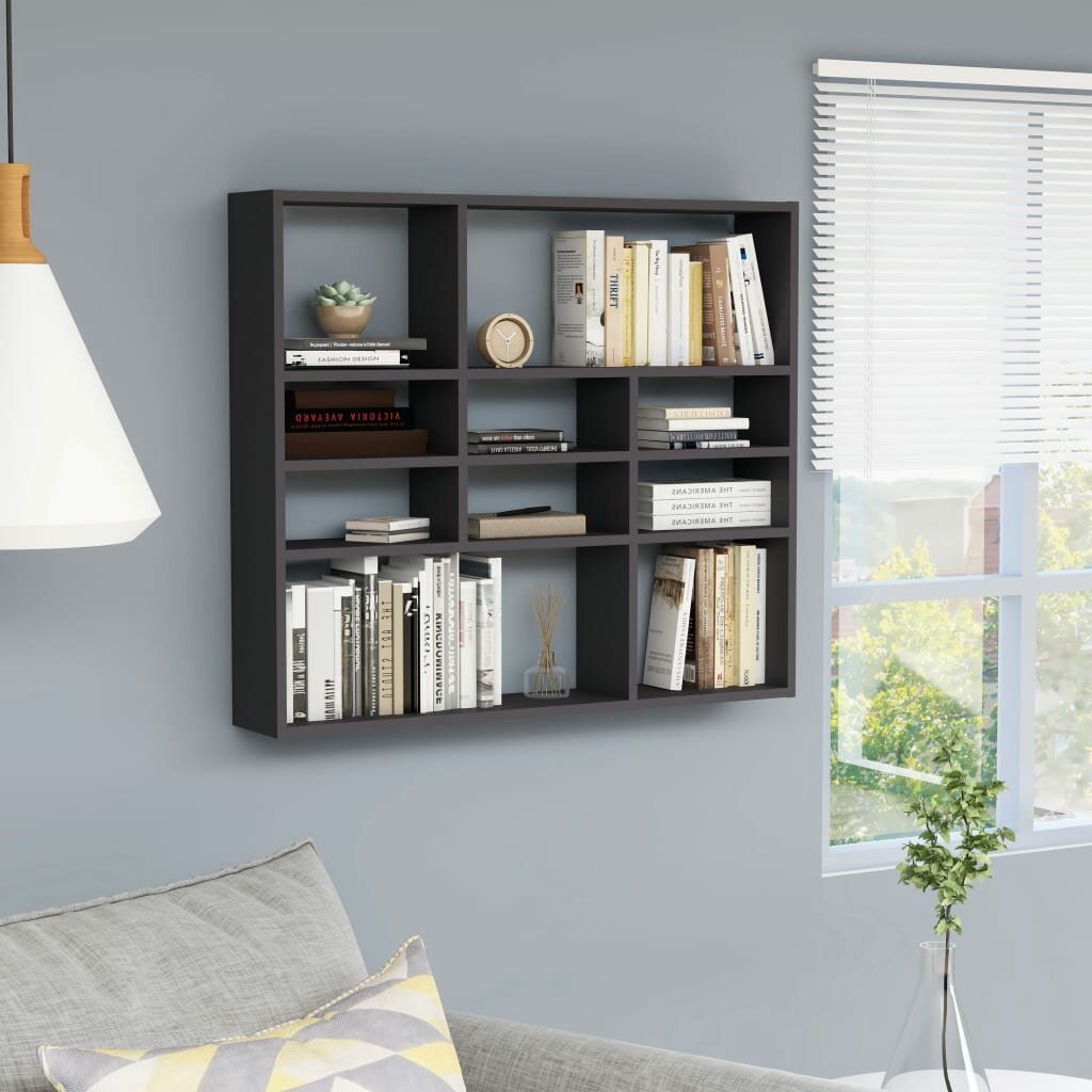 Image of Wall Shelf Gray 354"x63"x307" Chipboard