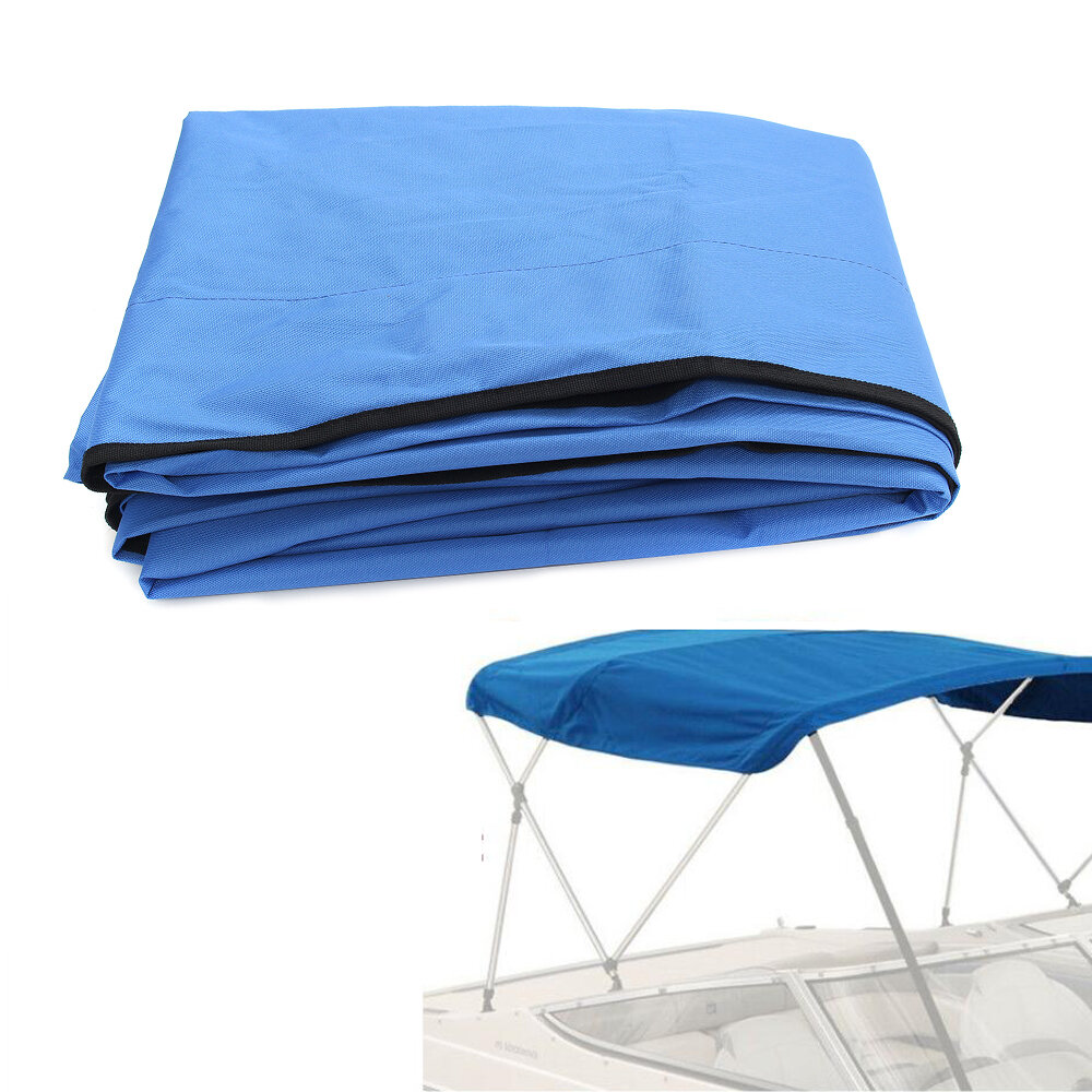 Image of Waterproof Boat Replacement Canvas 600D Polyester Tent Top Cloth With Zipper Pockets No Frame