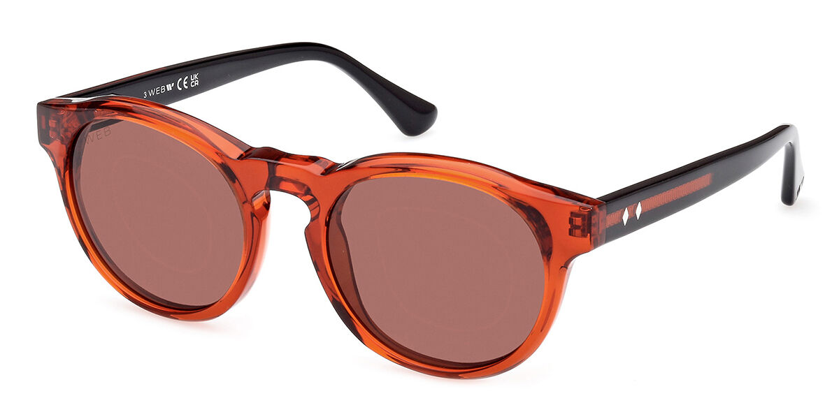 Image of Web WE0324 42S 52 Lunettes De Soleil Homme Oranges FR