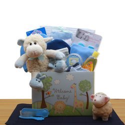 Image of Welcome New Baby Blue Gift Box