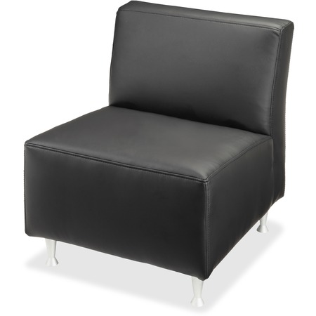 Image of Wholesale Chairs & Seating: Discounts on Lorell Fuze Modular Series Black Leather Guest Seating LLR86917 ID 361671239897406