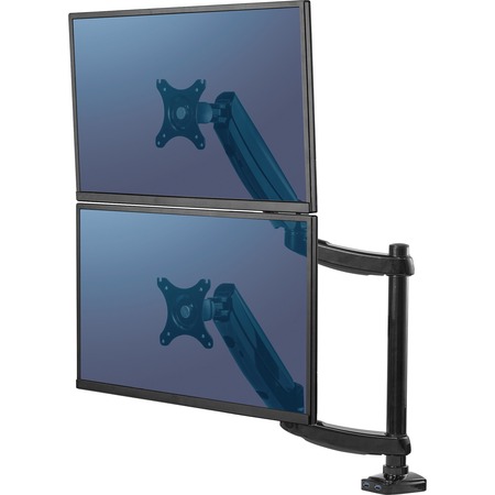 Image of Wholesale Monitor Arms & Stands: Discounts on Fellowes Platinum Series Dual Stacking Monitor Arm FEL8043401 ID 36167674229123