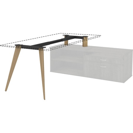 Image of Wholesale Tables & Desks: Discounts on Lorell Relevance Wood Frame for 24" L-shape Desk LLR16225 ID 361672495142196