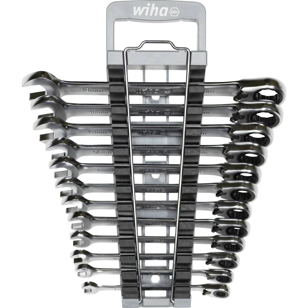 Image of Wiha 44661 Crowfoot wrench set 12-piece 8 - 19 mm