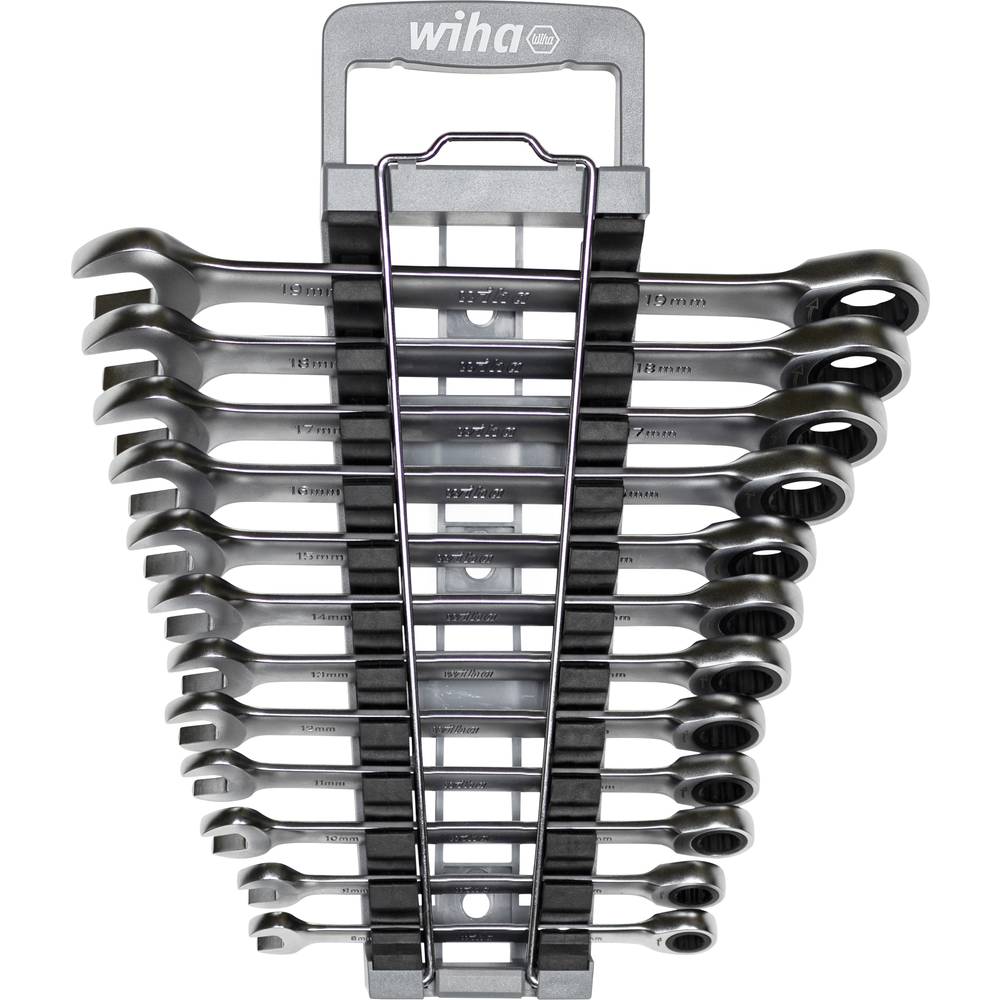 Image of Wiha 44665 Crowfoot wrench set 12-piece 8 - 19 mm