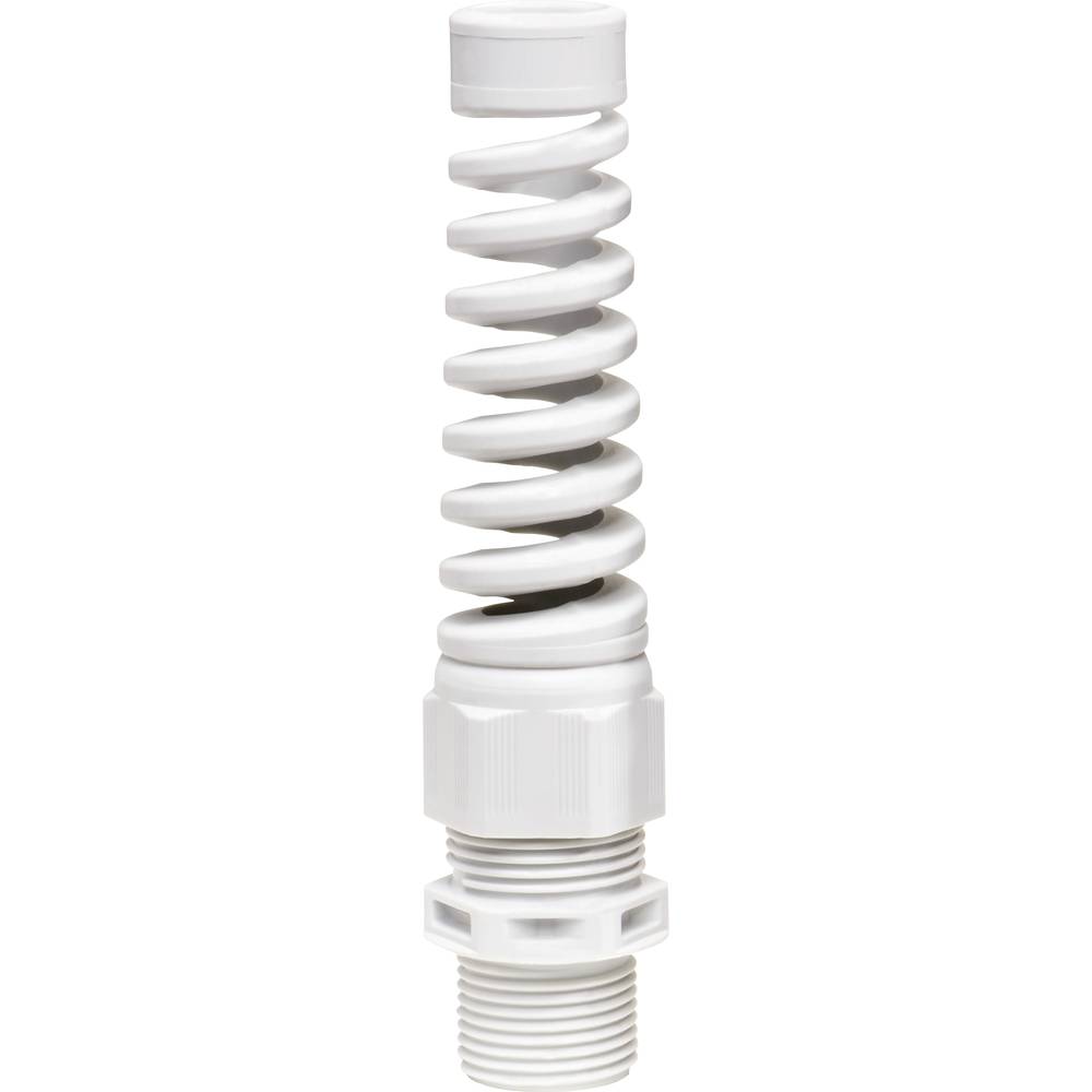 Image of Wiska 10061212 Cable gland shockproof with strain relief with seal M20 Polyamide Grey-white (RAL 7035) 50 pc(s)