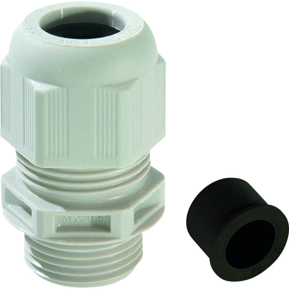 Image of Wiska 10101982 Cable gland shockproof with strain relief with seal 1/4 NPT Polyamide Black (RAL 9005) 50 pc(s)