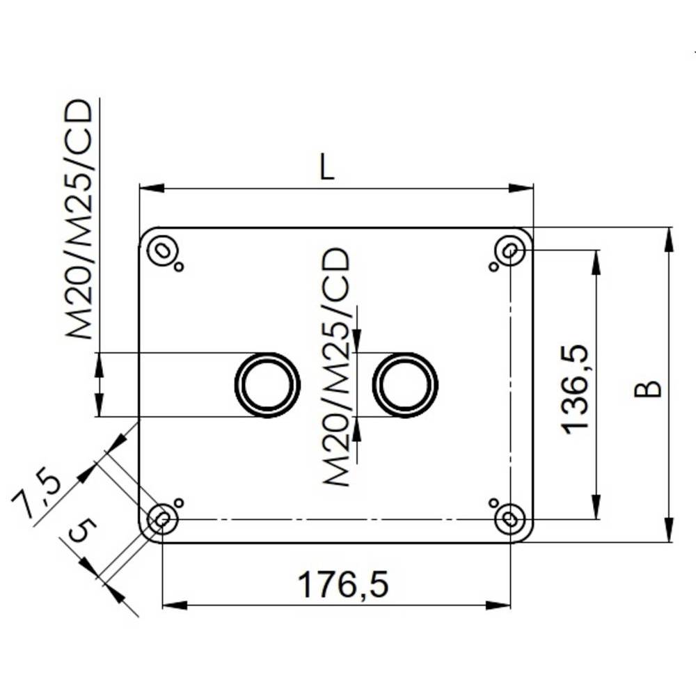 Image of Wiska 10111120 Junction box (L x W x H) 200 x 160 x 94 mm Black IP66/IP67 1 pc(s)
