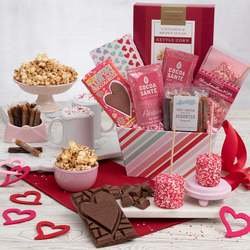 Image of With Love Chocolate and Caramel Gift Basket