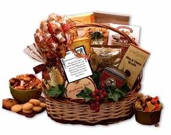 Image of With Sincere sympathy Bountiful Gourmet Gift Basket