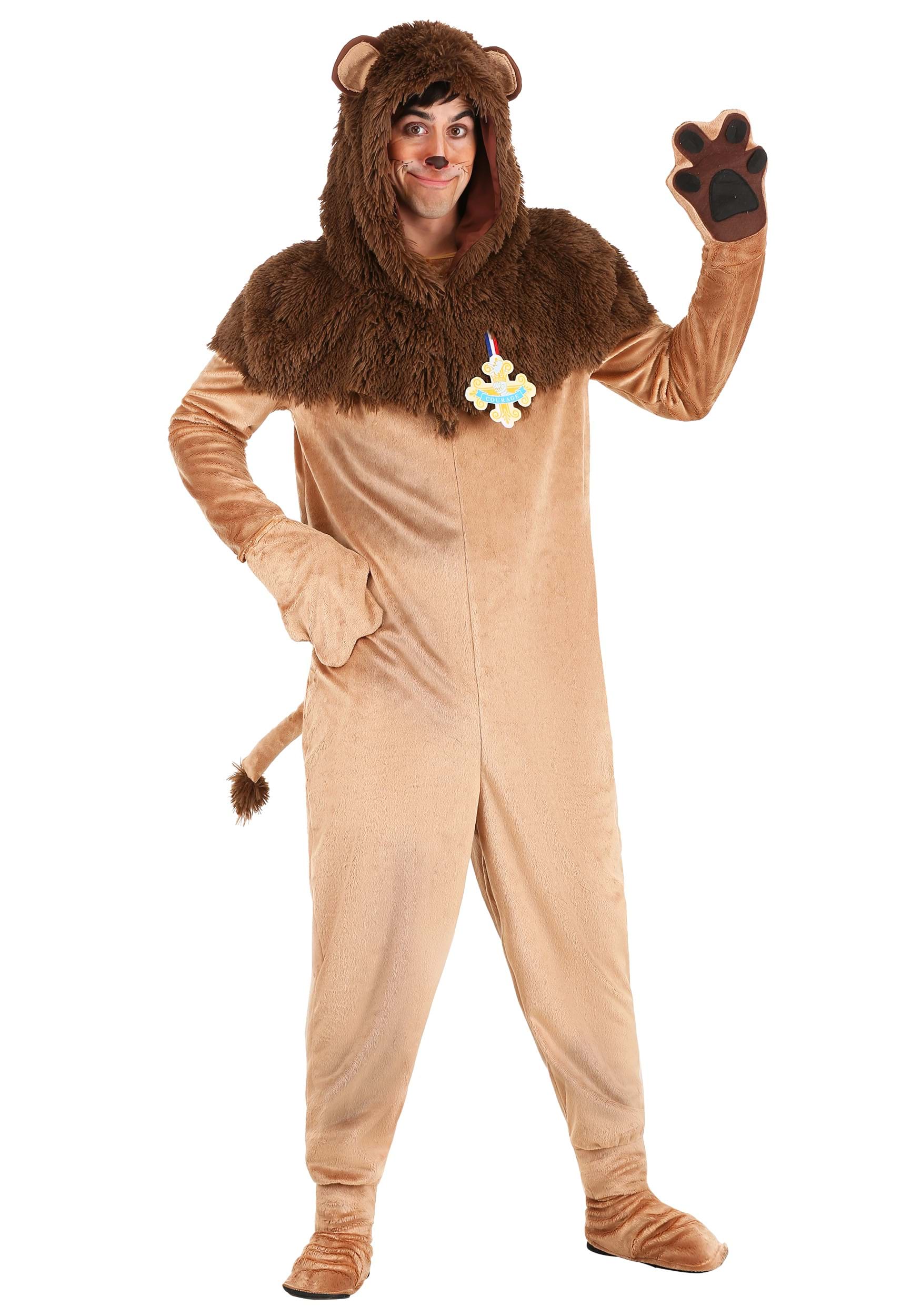 Image of Wizard of Oz Adult Cowardly Lion Costume | Wizard of Oz Costumes ID FUN1457AD-L