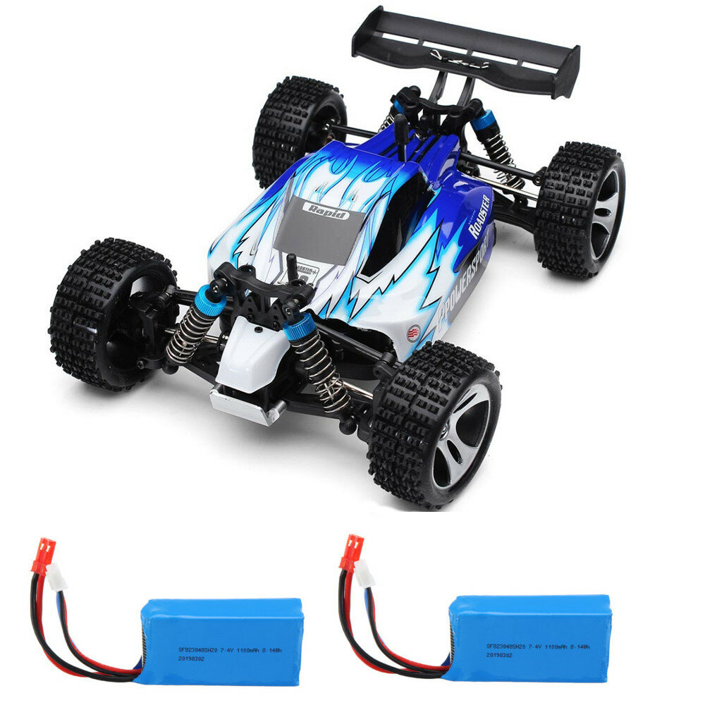 Image of Wltoys A959 Rc Car with 2 Batteries Version 1/18 24G 4WD 50km/h Off Road Truck RTR Toy