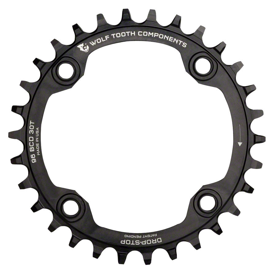 Image of Wolf Tooth 96 Symmetrical BCD Chainring - 96 BCD 4-Bolt Drop-Stop For Shimano Cranks