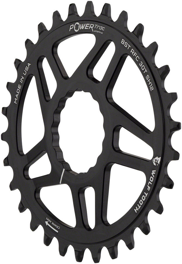 Image of Wolf Tooth Elliptical RaceFace CINCH Hyperglide+ Direct Mount Mountain Chainrings