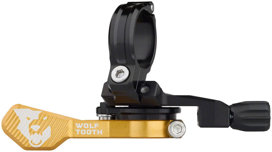 Image of Wolf Tooth ReMote Pro Dropper Post Lever - 222mm Clamp Gold