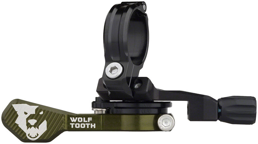 Image of Wolf Tooth ReMote Pro Dropper Post Lever - 222mm Clamp Olive