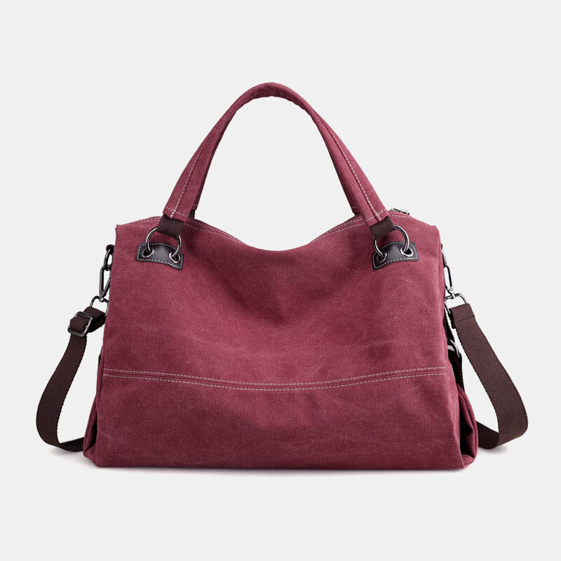 Image of Women Casual Canvas Handbag Multi-carry Crossbody Bag