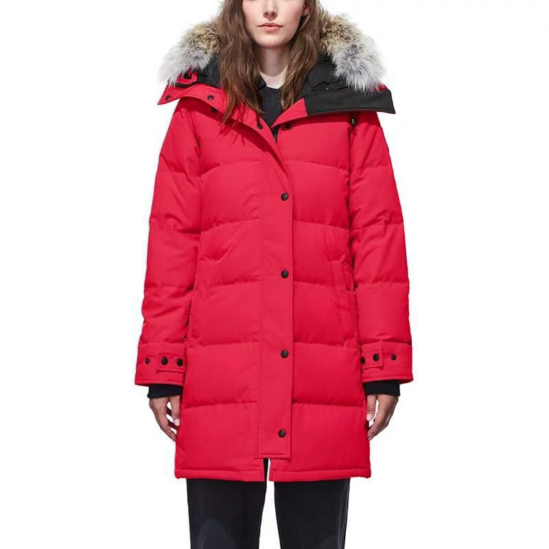 Image of Women Parkas Down Jackets Long Female Jacket Winter Top FashionWarm Parka Downs Jacket Coat Size:S-Xl