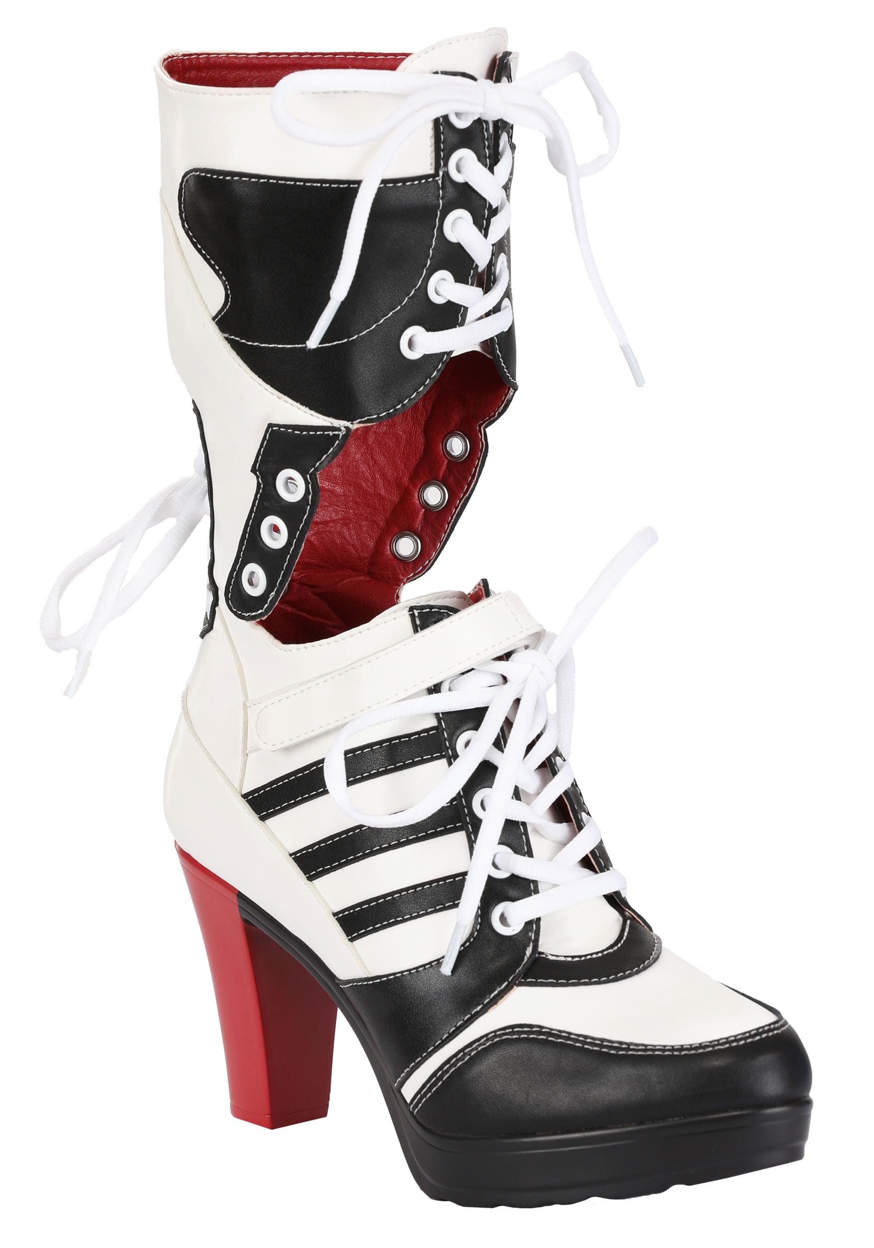 Image of Women's Harlequin High Heel Costume Boots ID FUN3528AD-8
