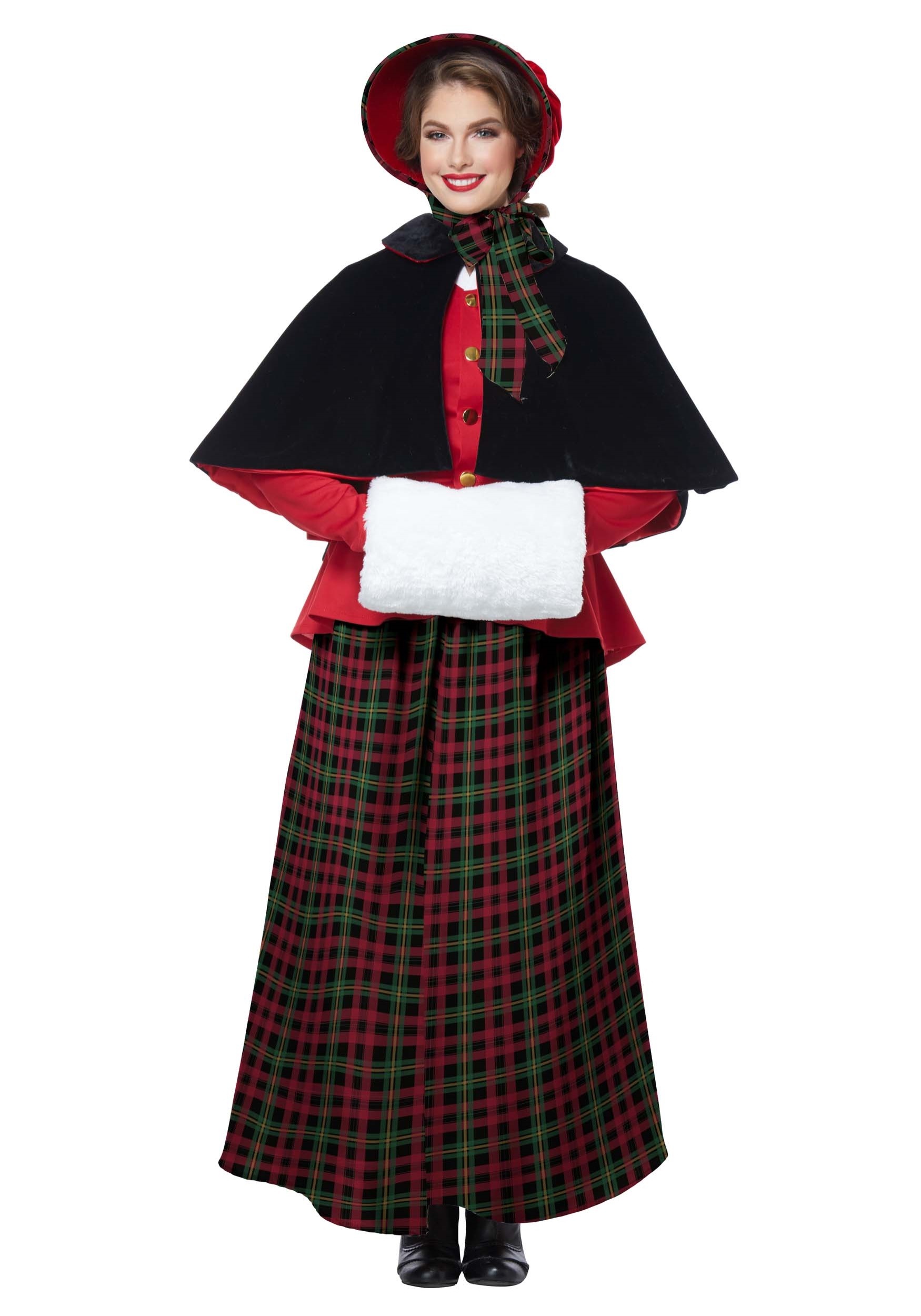 Image of Women's Holiday Caroler Costume ID CA01515-S