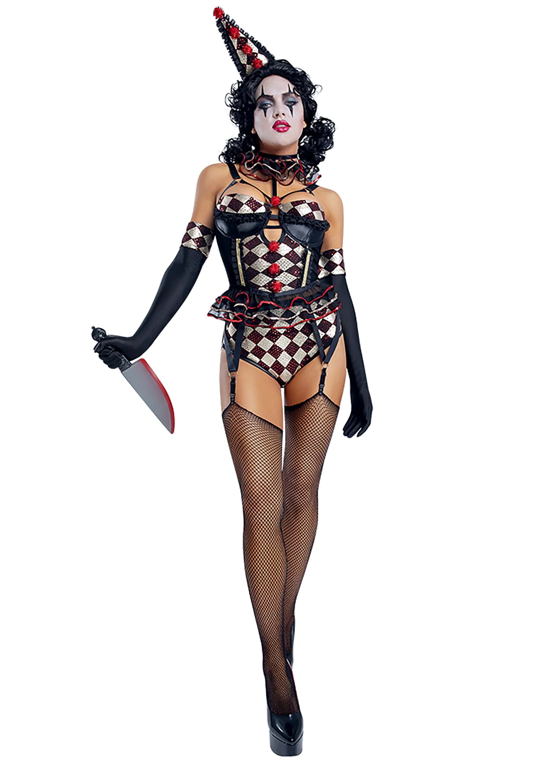 Image of Women's Killer Clown Costume ID SLS2208-L
