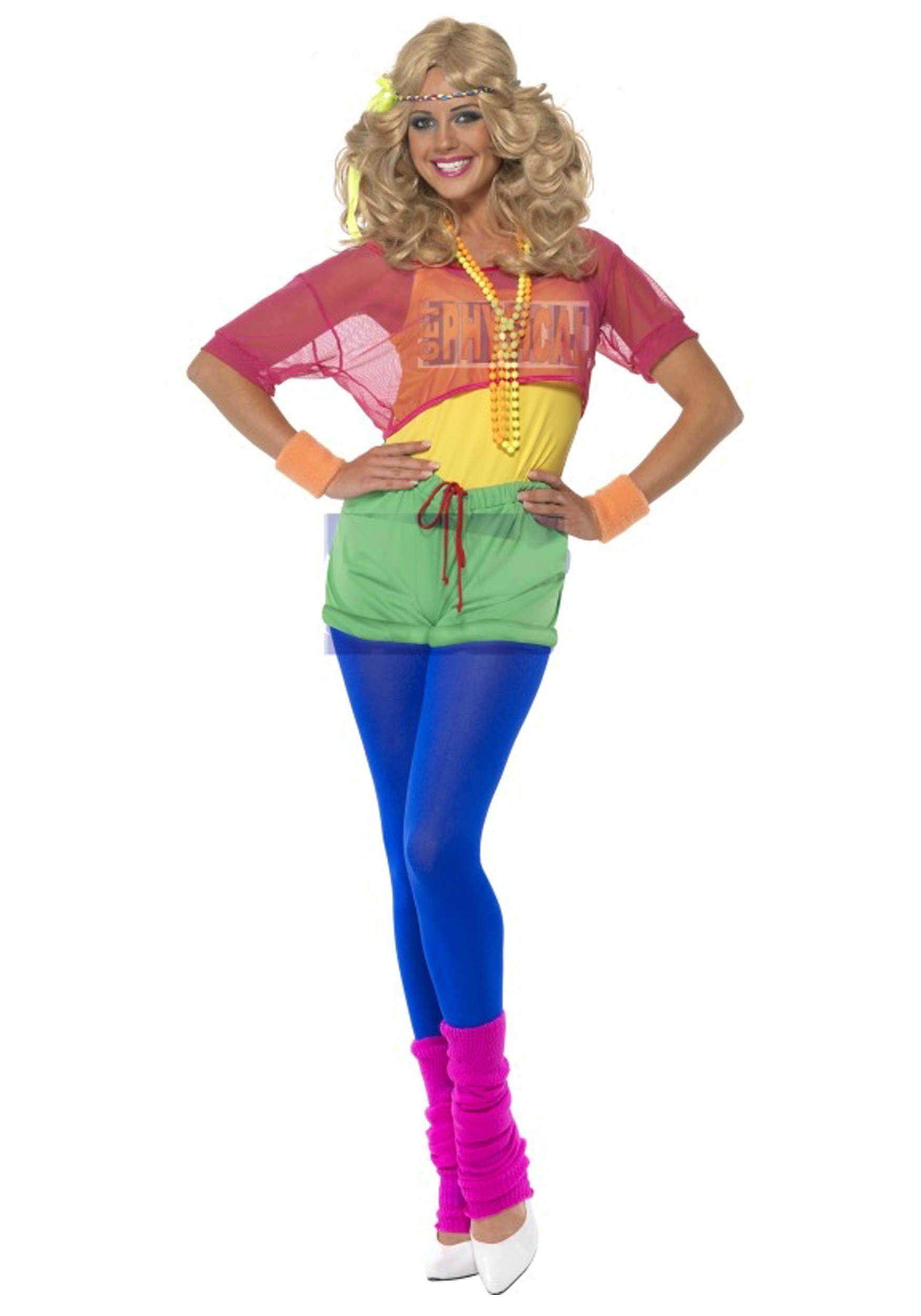 Image of Women's Let's Get Physical 80s Costume ID SM39465-S
