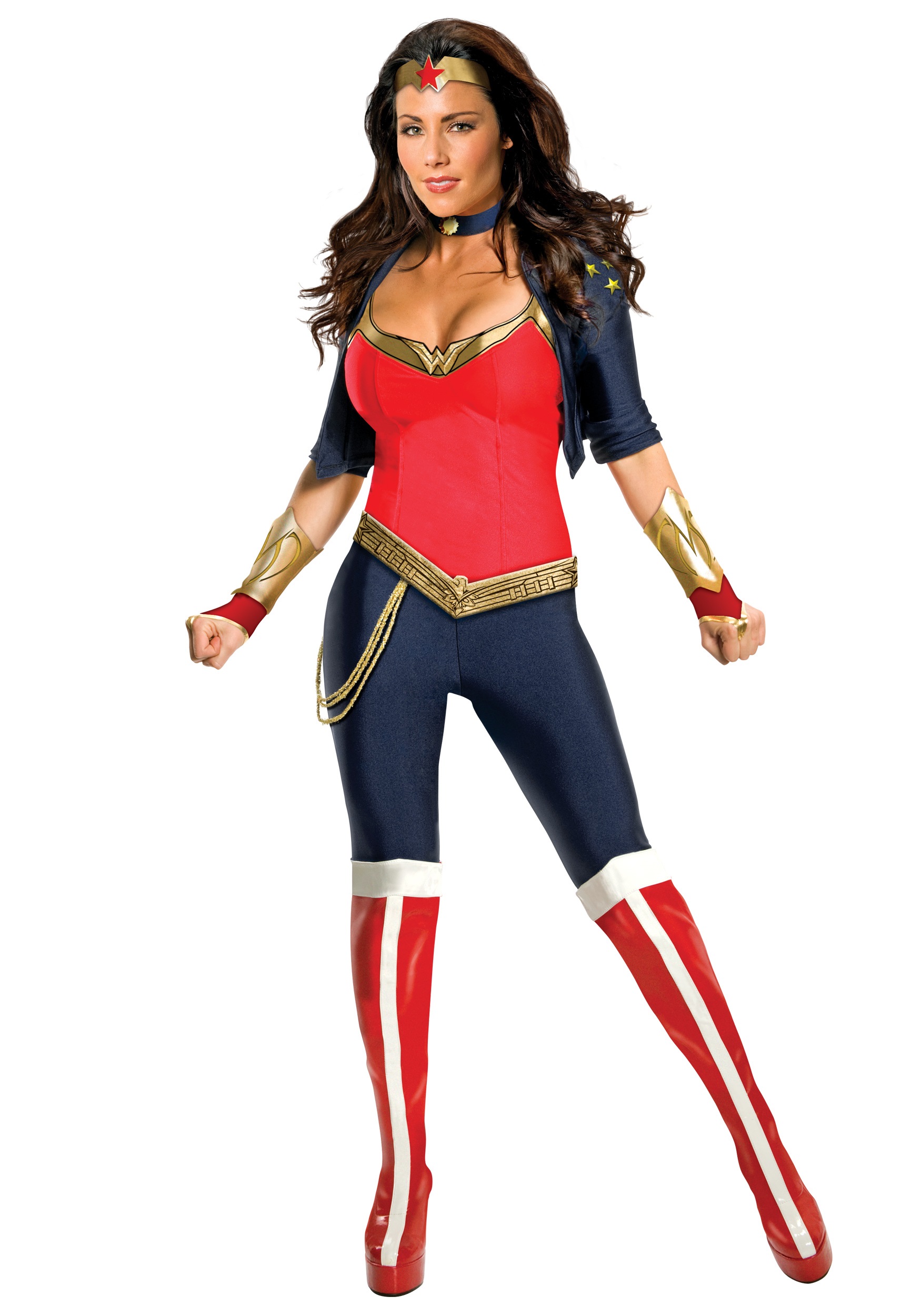 Image of Women's Modern Wonder Woman Costume ID RU880376-S