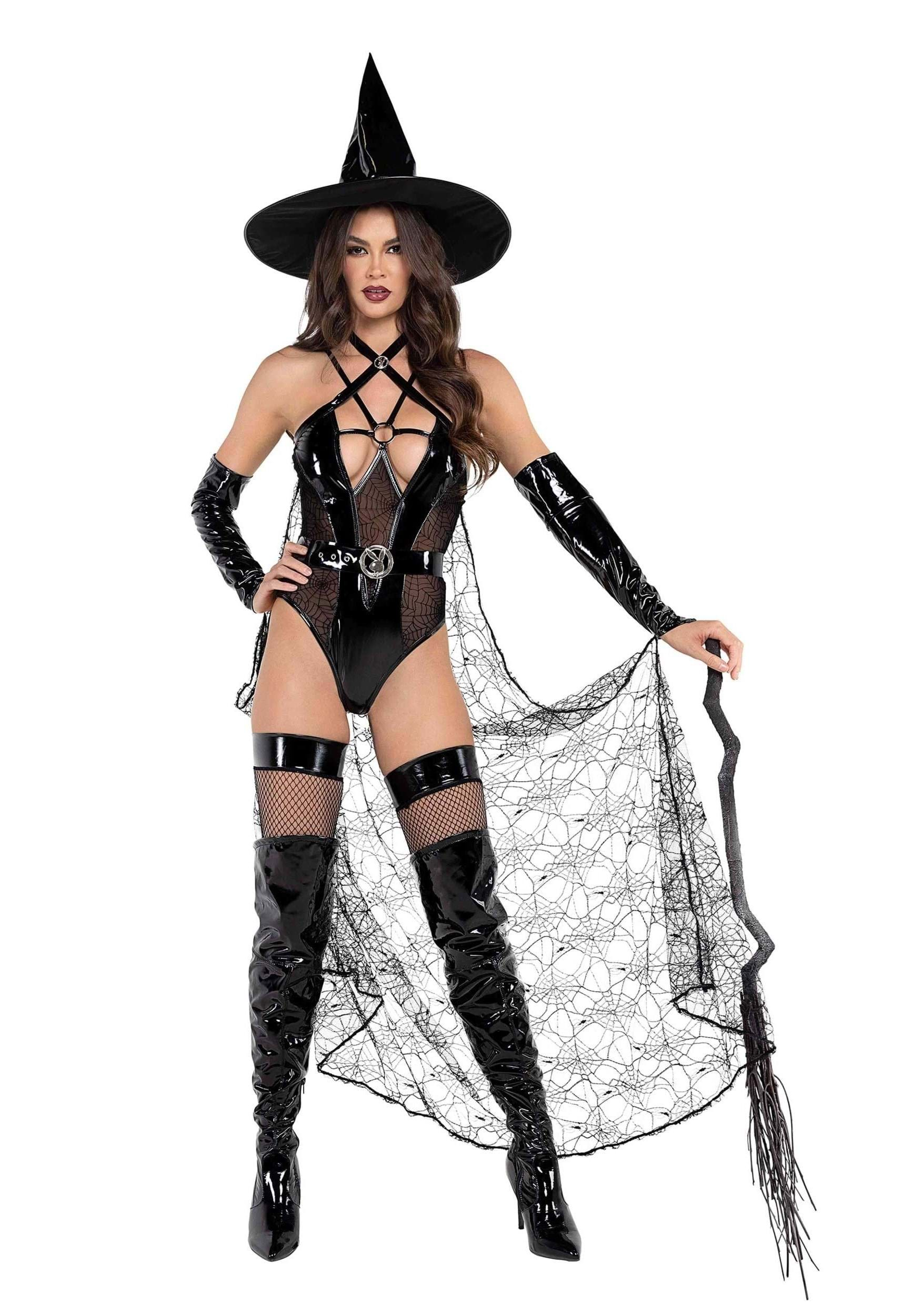 Image of Women's Playboy Bunny Wicked Witch Costume ID ROPB113-L