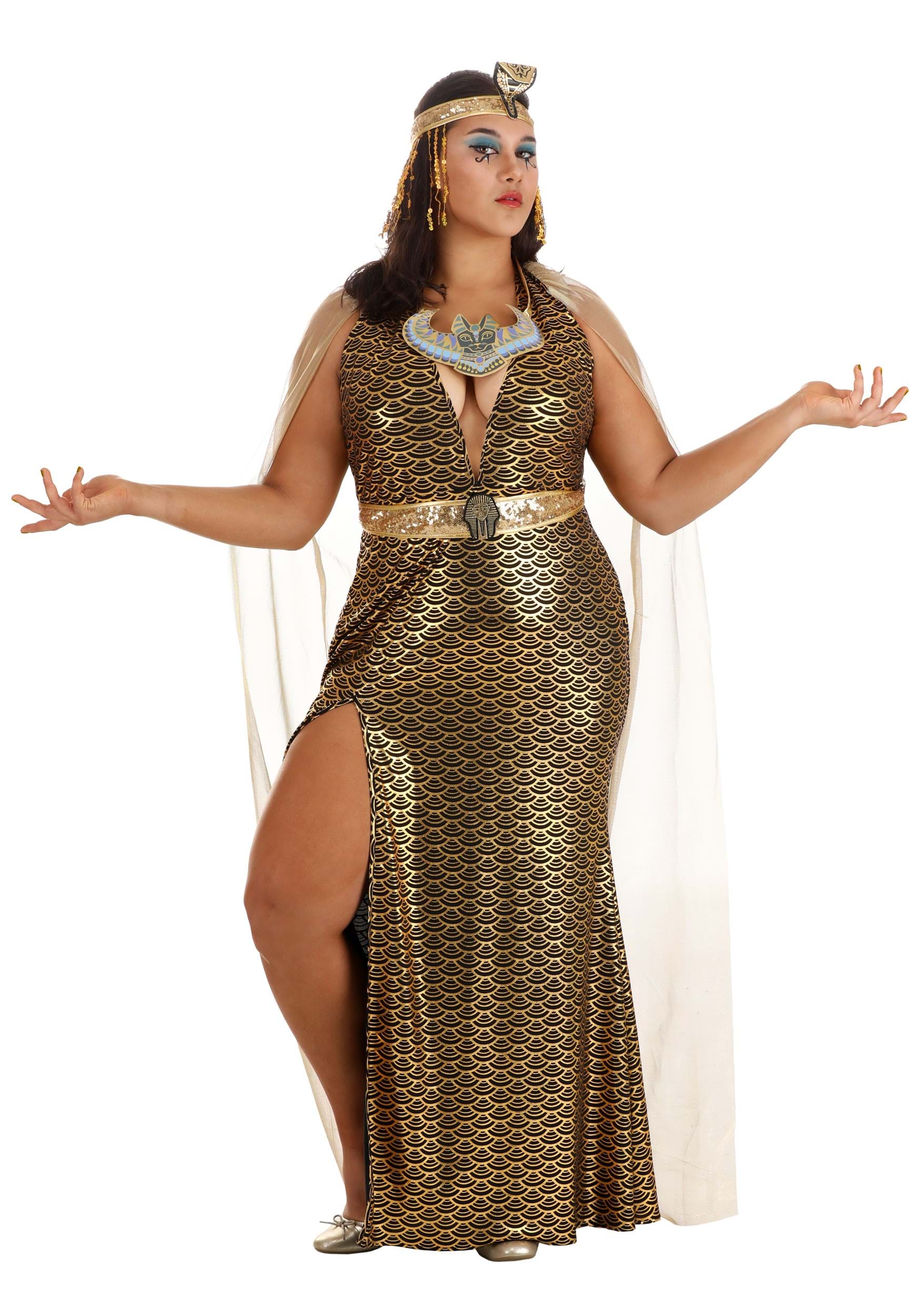 Image of Women's Plus Size Commanding Cleopatra Costume ID FUN1041PL-2X