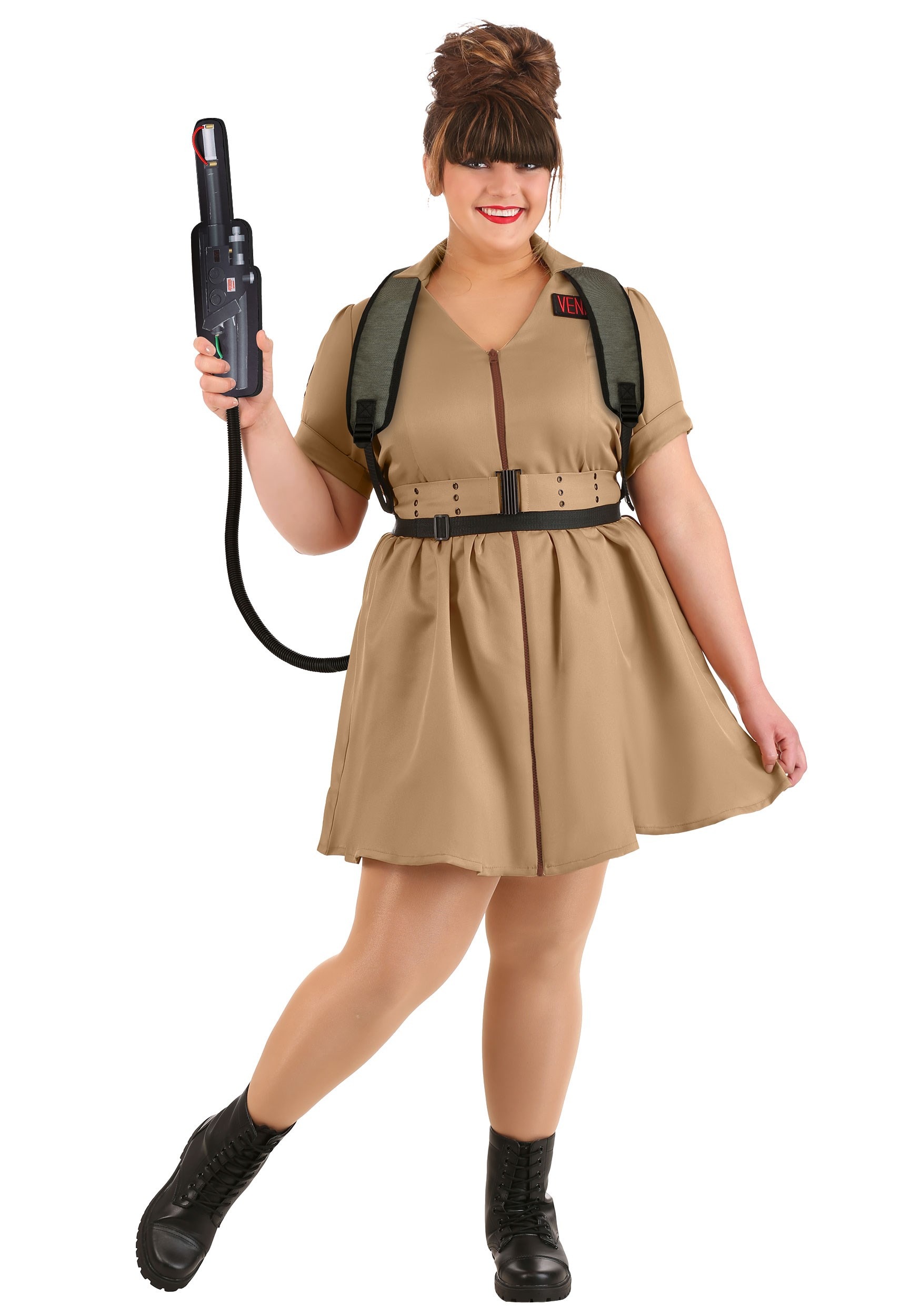 Image of Women's Plus Size Ghostbusters Costume Dress | Movie Costumes ID FUN9410PL-2X